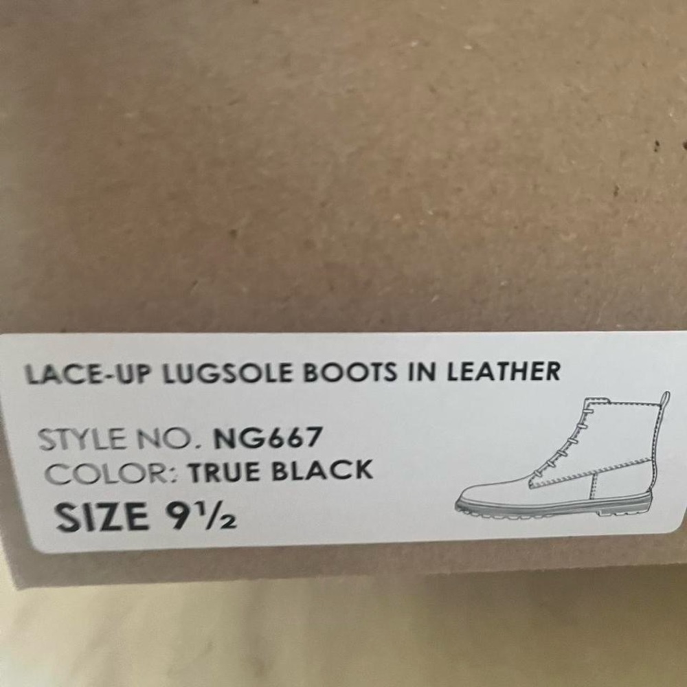 Madewell Black Boots with Gold Accents - Picture 3 of 4
